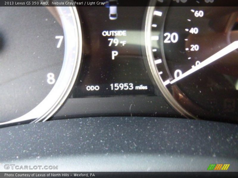 Nebula Gray Pearl / Light Gray 2013 Lexus GS 350 AWD