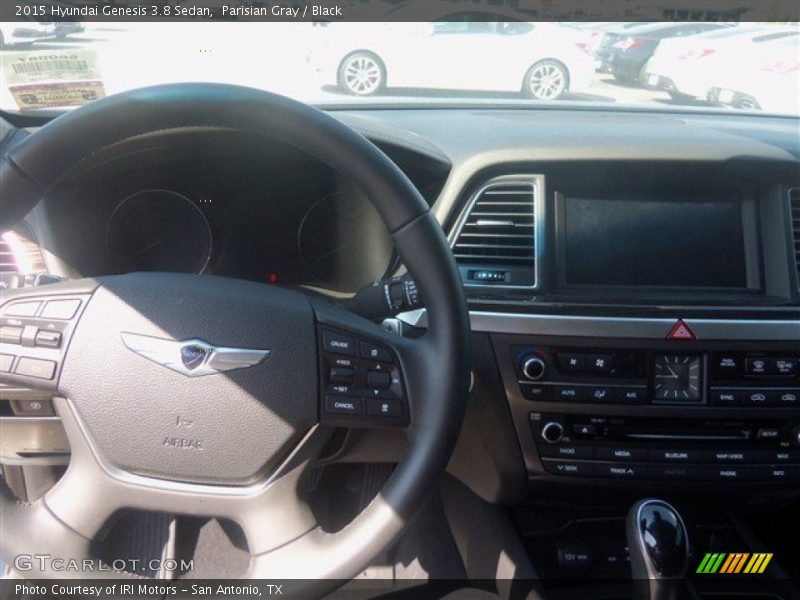 Parisian Gray / Black 2015 Hyundai Genesis 3.8 Sedan