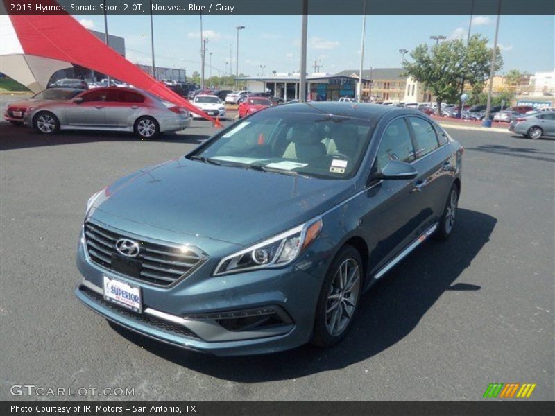 Nouveau Blue / Gray 2015 Hyundai Sonata Sport 2.0T