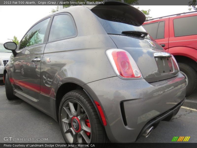 Grigio (Gray) / Abarth Nero/Nero (Black/Black) 2013 Fiat 500 Abarth