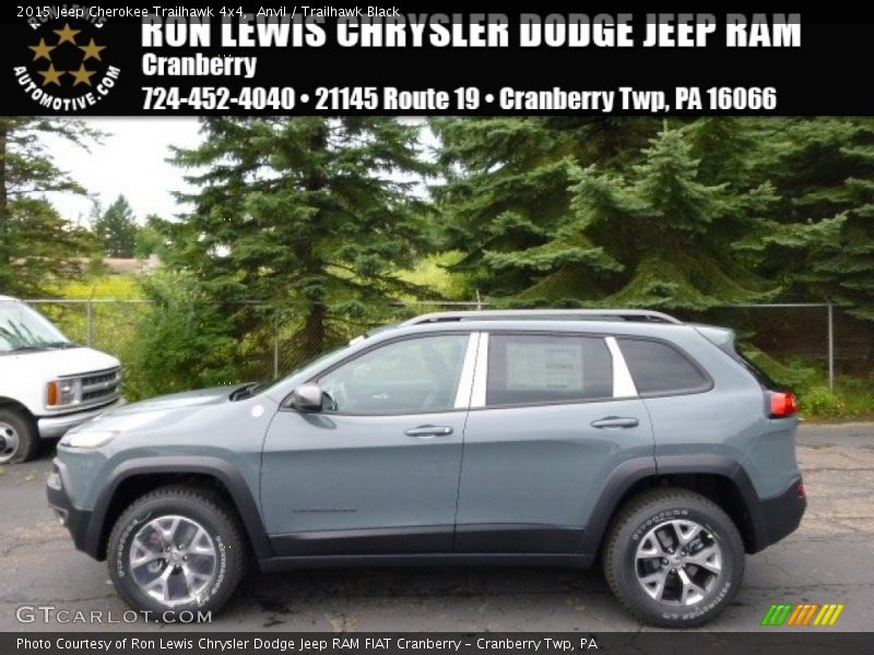 Anvil / Trailhawk Black 2015 Jeep Cherokee Trailhawk 4x4