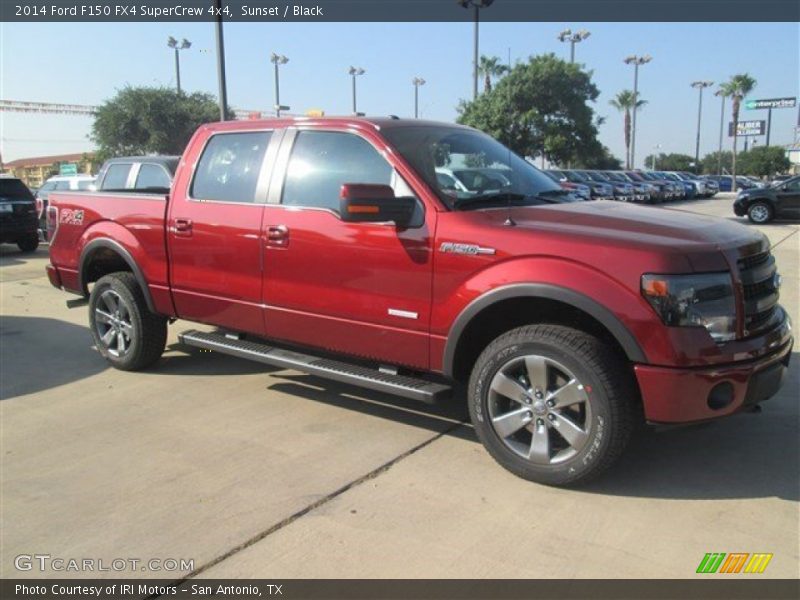 Sunset / Black 2014 Ford F150 FX4 SuperCrew 4x4