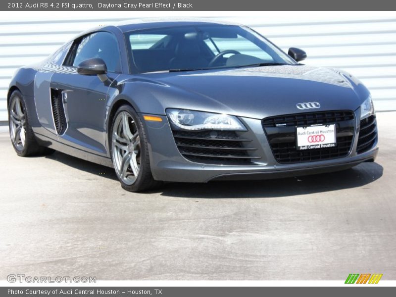 Daytona Gray Pearl Effect / Black 2012 Audi R8 4.2 FSI quattro