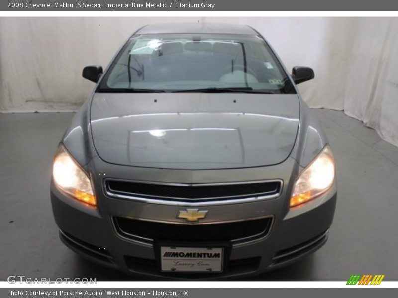 Imperial Blue Metallic / Titanium Gray 2008 Chevrolet Malibu LS Sedan