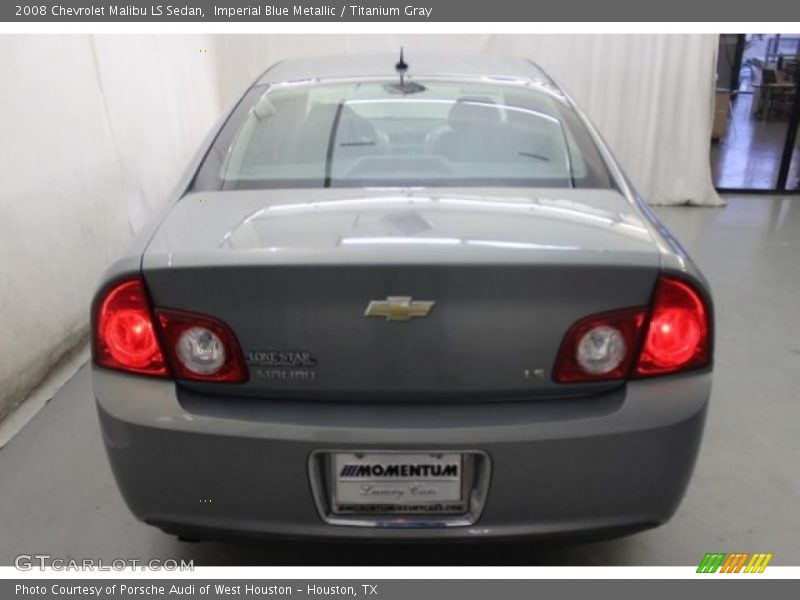 Imperial Blue Metallic / Titanium Gray 2008 Chevrolet Malibu LS Sedan