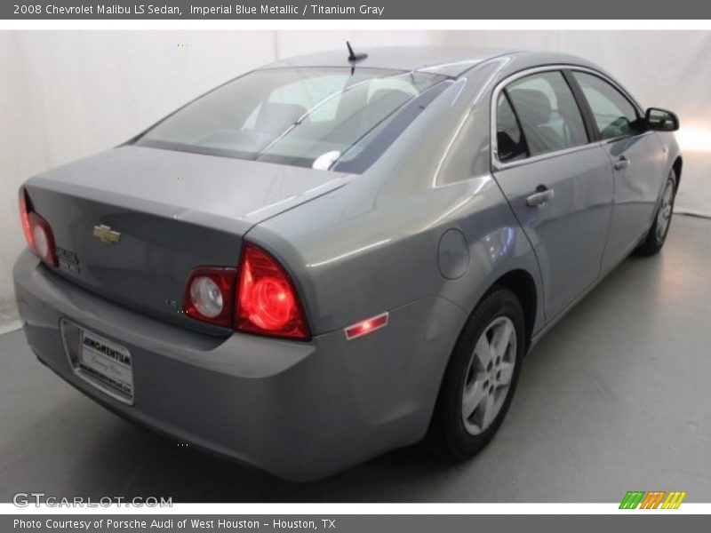 Imperial Blue Metallic / Titanium Gray 2008 Chevrolet Malibu LS Sedan