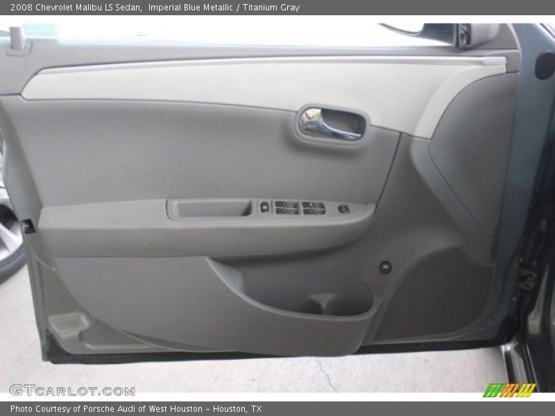 Imperial Blue Metallic / Titanium Gray 2008 Chevrolet Malibu LS Sedan