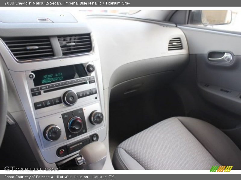 Imperial Blue Metallic / Titanium Gray 2008 Chevrolet Malibu LS Sedan