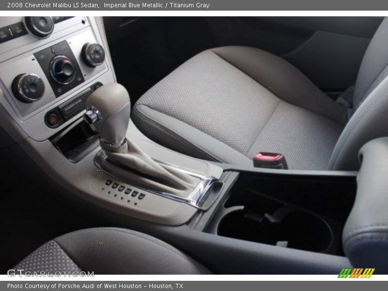 Imperial Blue Metallic / Titanium Gray 2008 Chevrolet Malibu LS Sedan