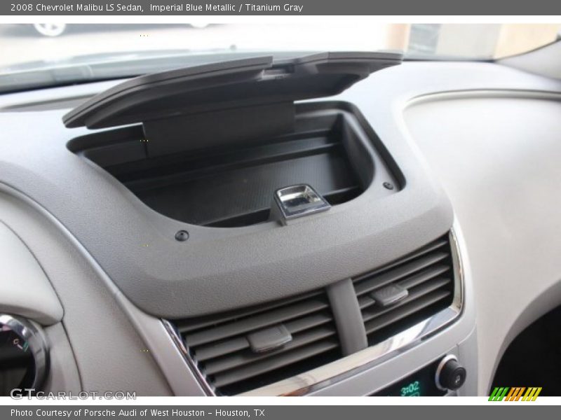 Imperial Blue Metallic / Titanium Gray 2008 Chevrolet Malibu LS Sedan