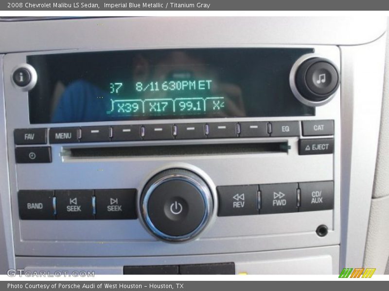 Imperial Blue Metallic / Titanium Gray 2008 Chevrolet Malibu LS Sedan