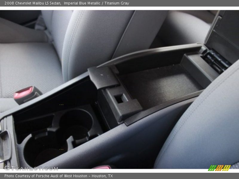 Imperial Blue Metallic / Titanium Gray 2008 Chevrolet Malibu LS Sedan