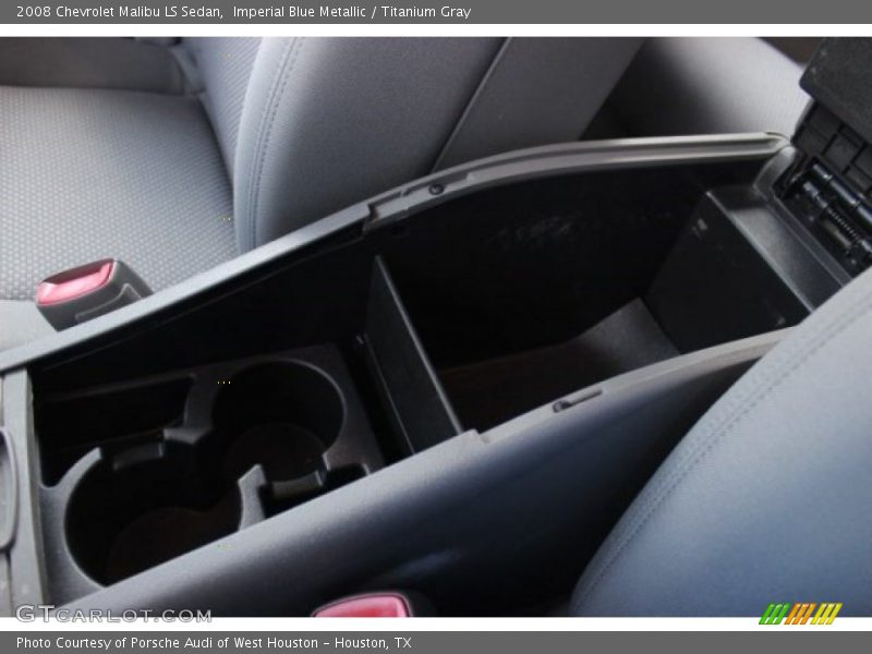 Imperial Blue Metallic / Titanium Gray 2008 Chevrolet Malibu LS Sedan