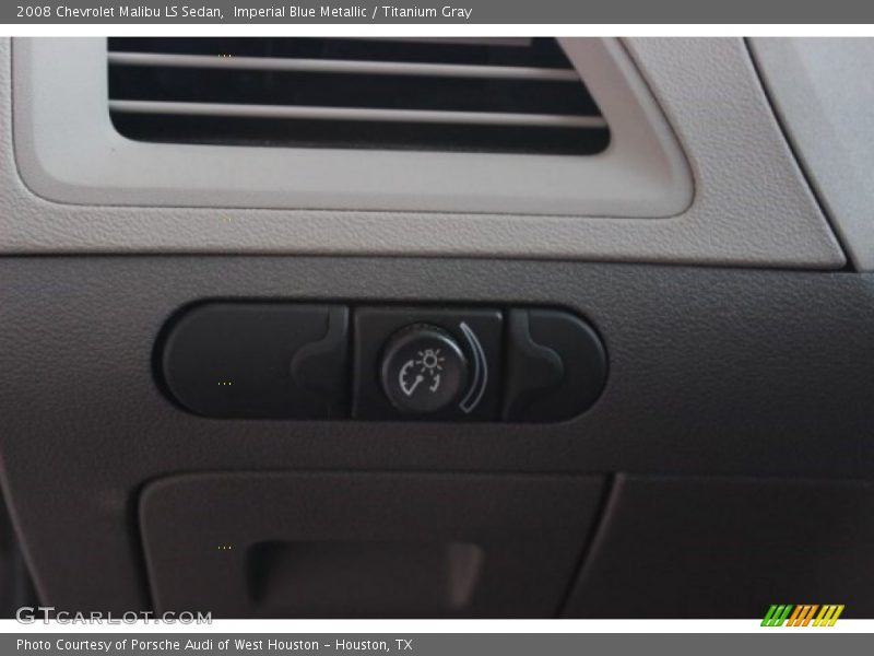 Imperial Blue Metallic / Titanium Gray 2008 Chevrolet Malibu LS Sedan