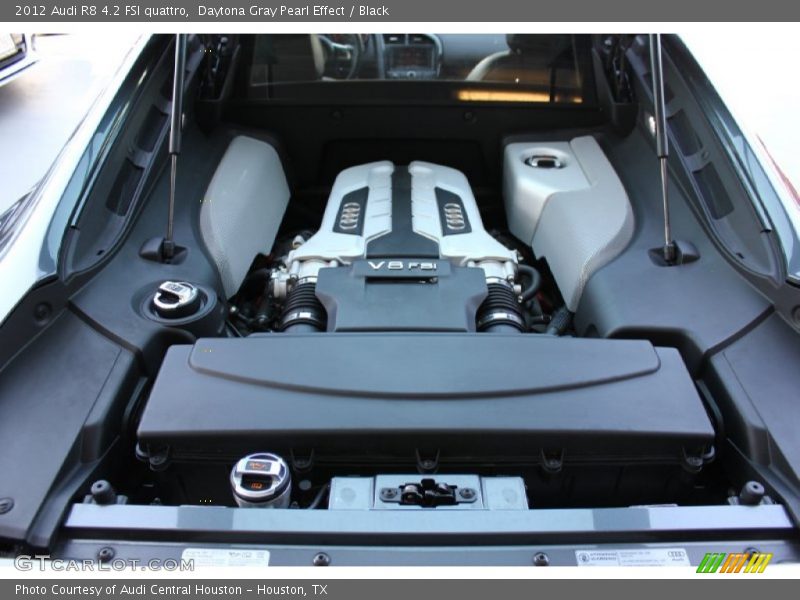 Daytona Gray Pearl Effect / Black 2012 Audi R8 4.2 FSI quattro