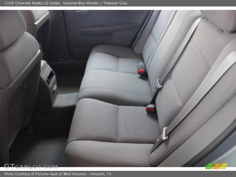 Imperial Blue Metallic / Titanium Gray 2008 Chevrolet Malibu LS Sedan
