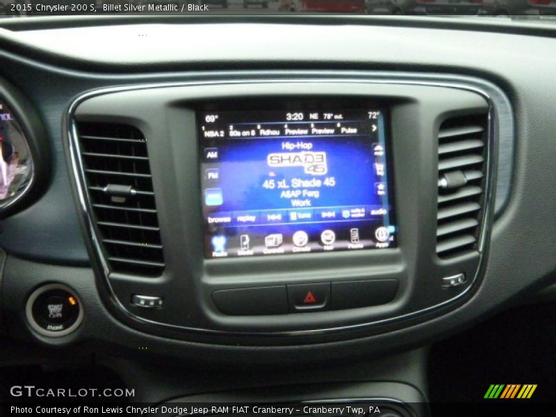 Billet Silver Metallic / Black 2015 Chrysler 200 S