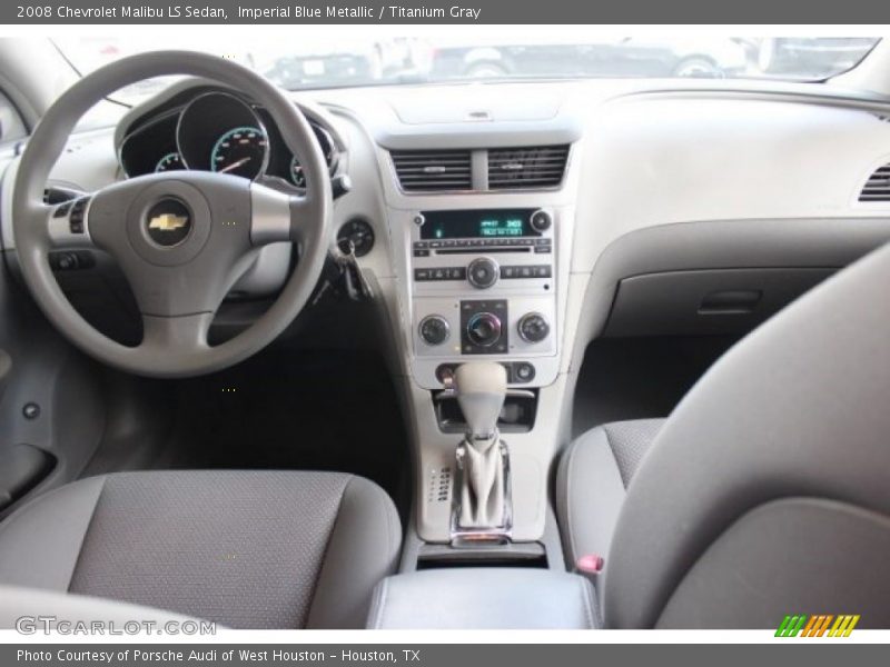 Imperial Blue Metallic / Titanium Gray 2008 Chevrolet Malibu LS Sedan