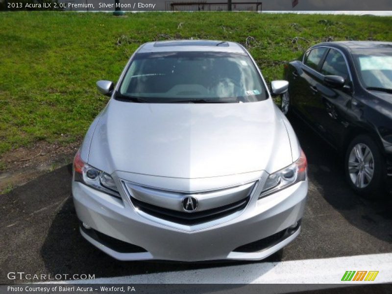 Silver Moon / Ebony 2013 Acura ILX 2.0L Premium
