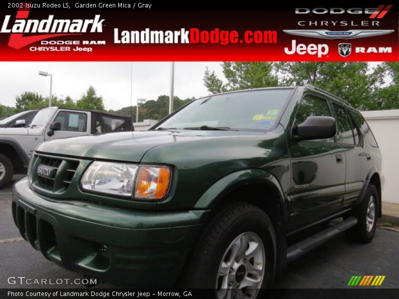 Garden Green Mica / Gray 2002 Isuzu Rodeo LS