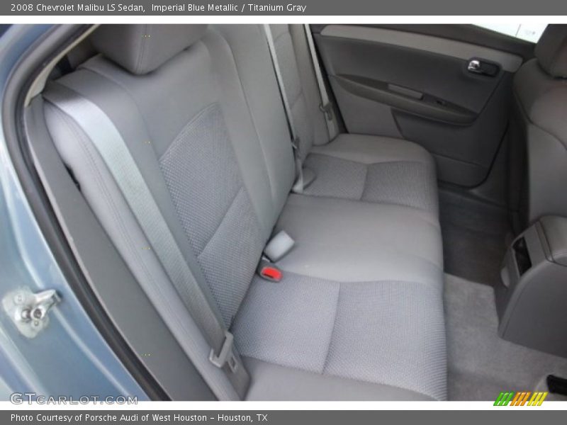 Imperial Blue Metallic / Titanium Gray 2008 Chevrolet Malibu LS Sedan