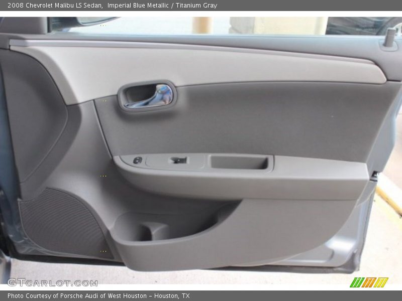 Imperial Blue Metallic / Titanium Gray 2008 Chevrolet Malibu LS Sedan