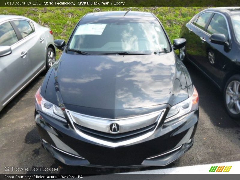 Crystal Black Pearl / Ebony 2013 Acura ILX 1.5L Hybrid Technology