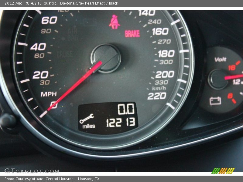 Daytona Gray Pearl Effect / Black 2012 Audi R8 4.2 FSI quattro