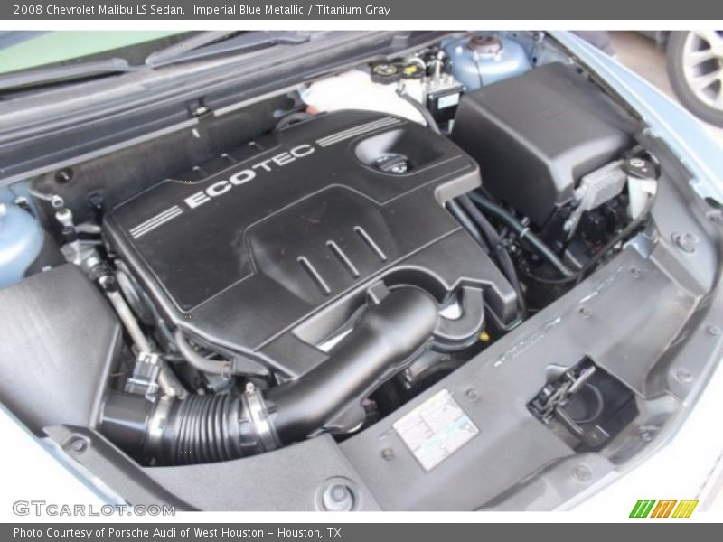Imperial Blue Metallic / Titanium Gray 2008 Chevrolet Malibu LS Sedan