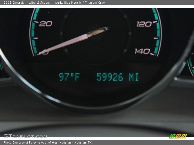 Imperial Blue Metallic / Titanium Gray 2008 Chevrolet Malibu LS Sedan