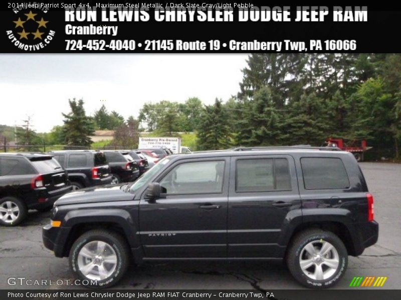 Maximum Steel Metallic / Dark Slate Gray/Light Pebble 2014 Jeep Patriot Sport 4x4