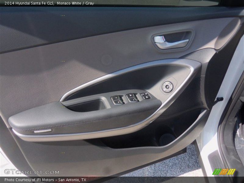 Monaco White / Gray 2014 Hyundai Santa Fe GLS