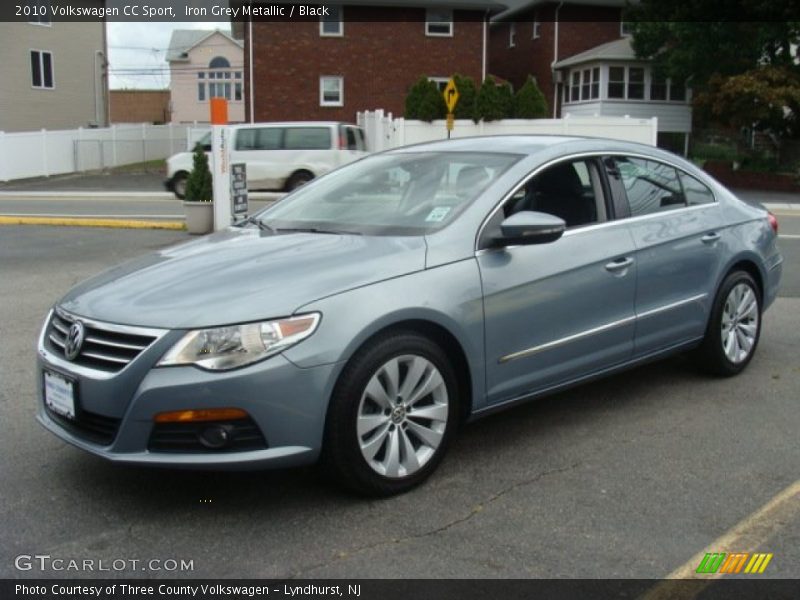 Iron Grey Metallic / Black 2010 Volkswagen CC Sport