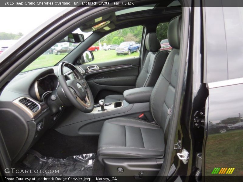 Brilliant Black Crystal Pearl / Black 2015 Jeep Grand Cherokee Overland