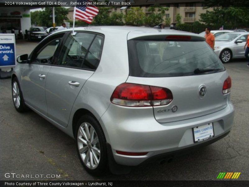 Reflex Silver Metallic / Titan Black 2014 Volkswagen Golf TDI 4 Door