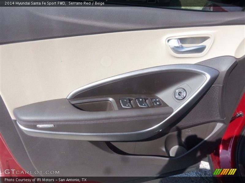 Serrano Red / Beige 2014 Hyundai Santa Fe Sport FWD