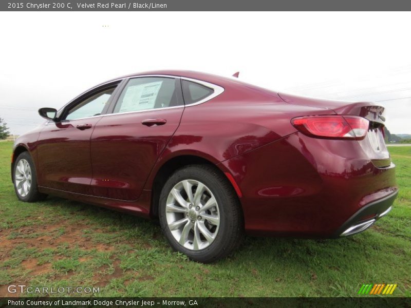 Velvet Red Pearl / Black/Linen 2015 Chrysler 200 C