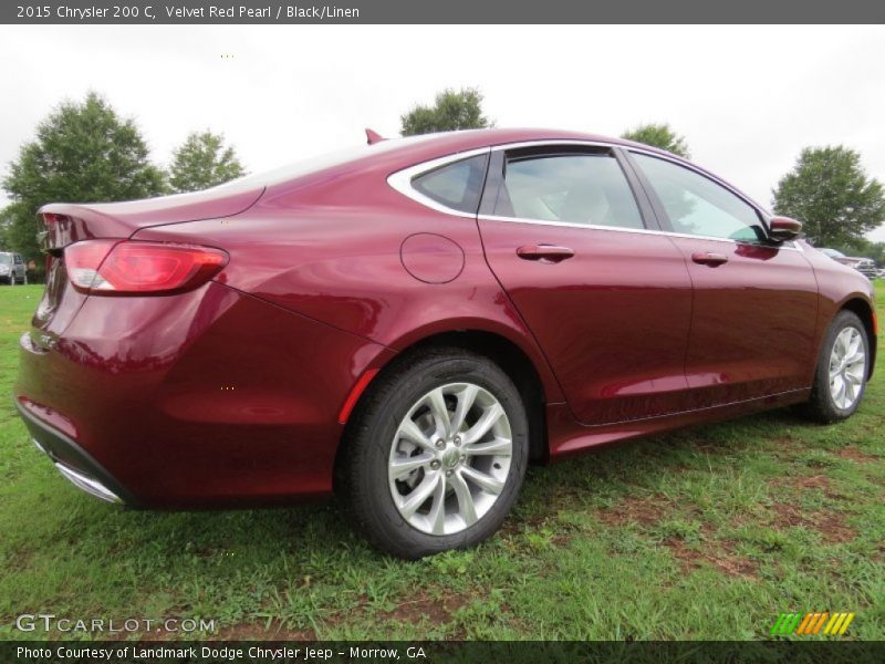 Velvet Red Pearl / Black/Linen 2015 Chrysler 200 C