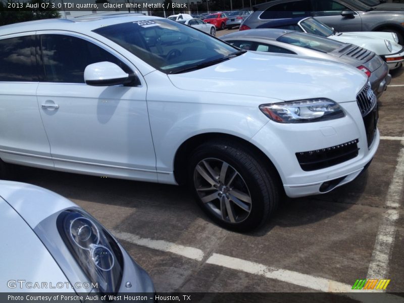 Glacier White Metallic / Black 2013 Audi Q7 3.0 TDI quattro