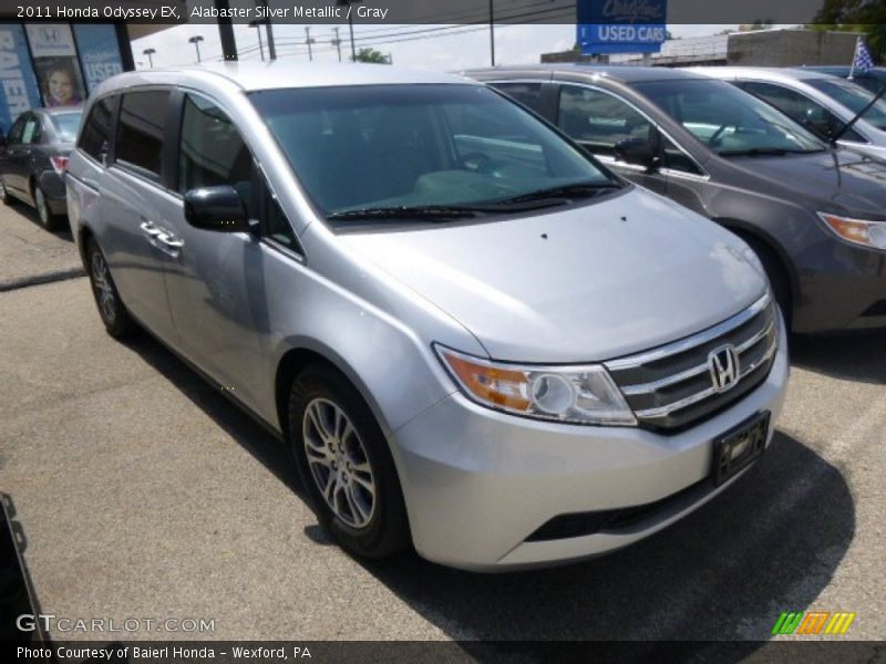 Alabaster Silver Metallic / Gray 2011 Honda Odyssey EX