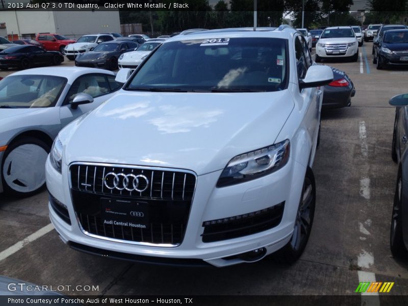 Glacier White Metallic / Black 2013 Audi Q7 3.0 TDI quattro
