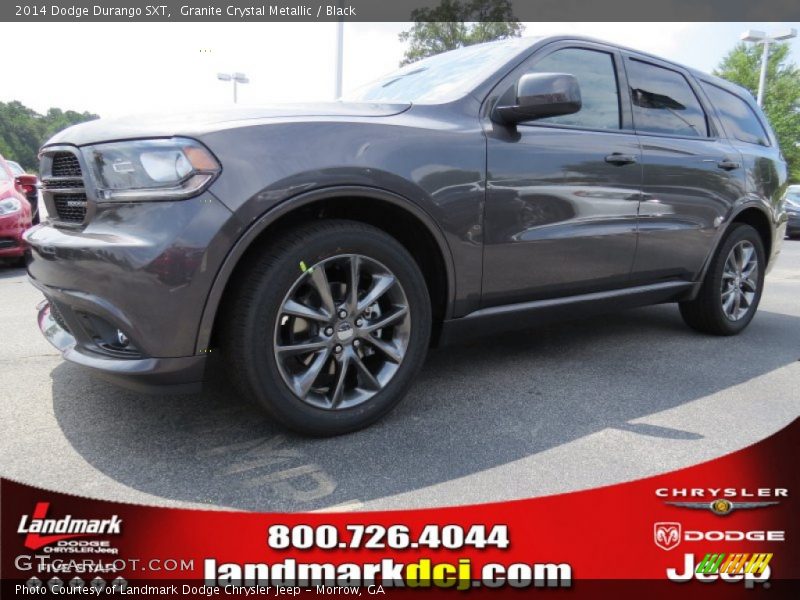 Granite Crystal Metallic / Black 2014 Dodge Durango SXT