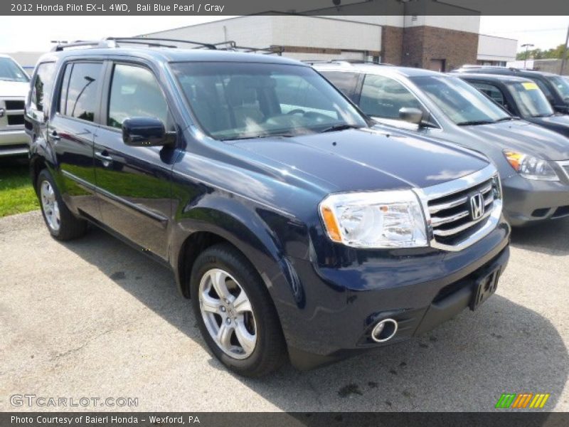 Bali Blue Pearl / Gray 2012 Honda Pilot EX-L 4WD