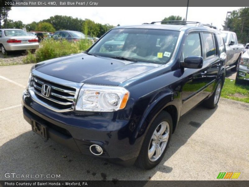 Bali Blue Pearl / Gray 2012 Honda Pilot EX-L 4WD