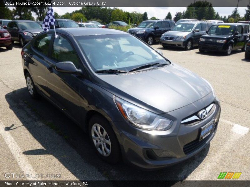 Cyclone Gray / Gray 2012 Hyundai Accent GLS 4 Door