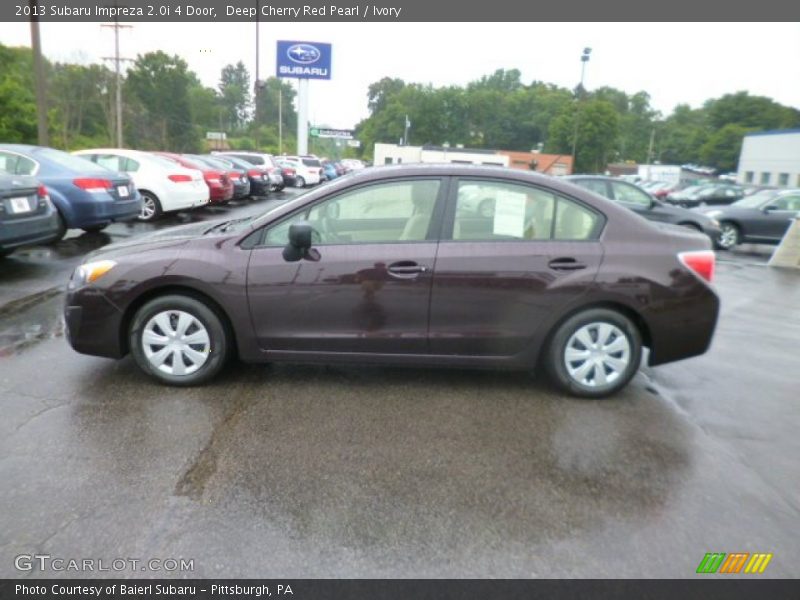 Deep Cherry Red Pearl / Ivory 2013 Subaru Impreza 2.0i 4 Door