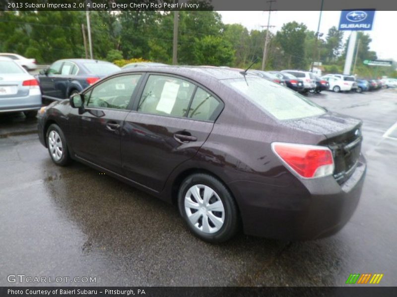 Deep Cherry Red Pearl / Ivory 2013 Subaru Impreza 2.0i 4 Door