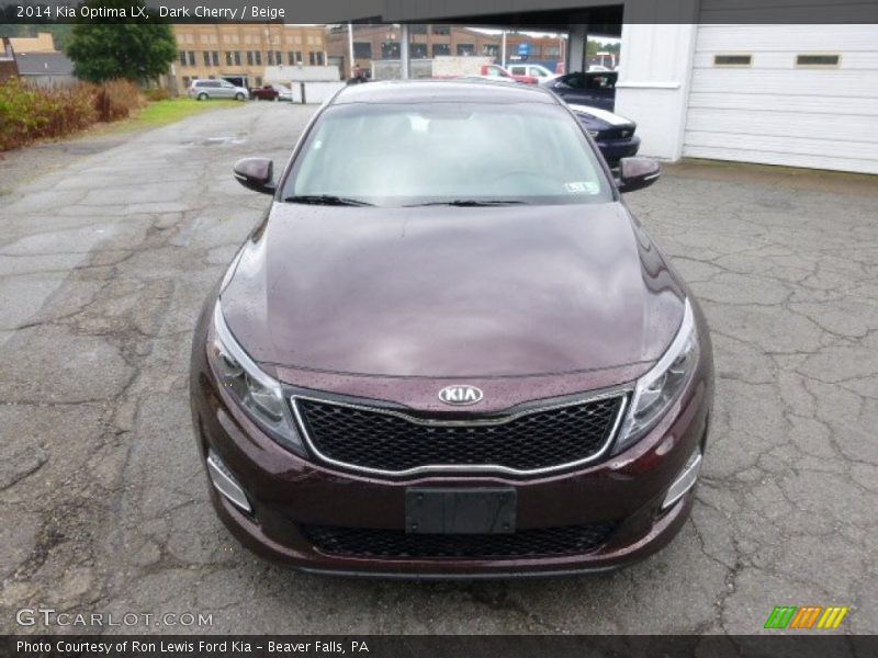 Dark Cherry / Beige 2014 Kia Optima LX