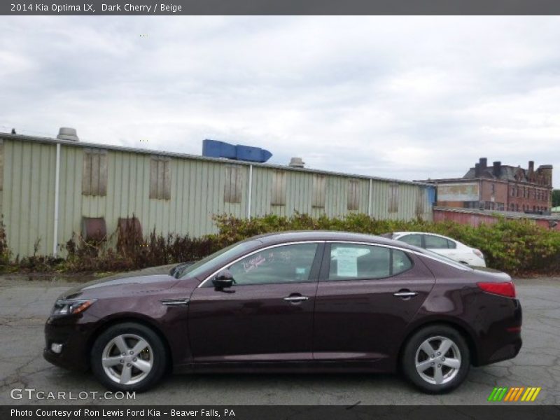 Dark Cherry / Beige 2014 Kia Optima LX