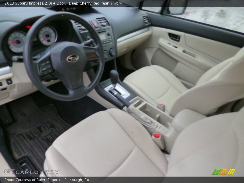 Deep Cherry Red Pearl / Ivory 2013 Subaru Impreza 2.0i 4 Door